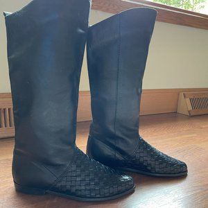 BRAND NEW Arpeggios Black Leather Riding Boots, Women's Size 7, Made in Brazil